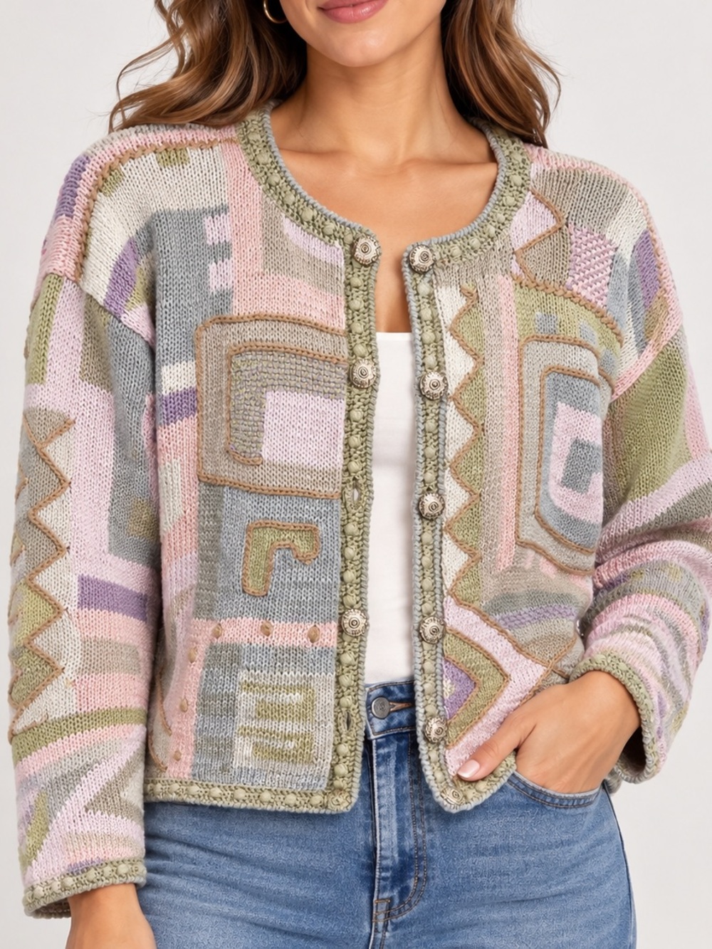 CAAMANO 100% cotton cardigan.
